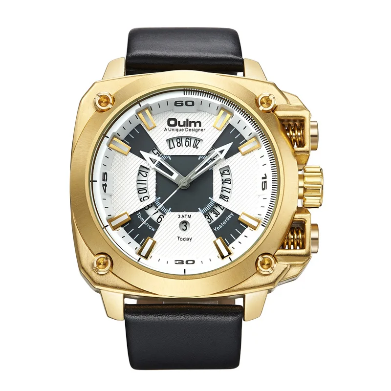 

oulmHP3705 Multifunctional Large Dial Business Leisure Quartz Watch Fashion Watch