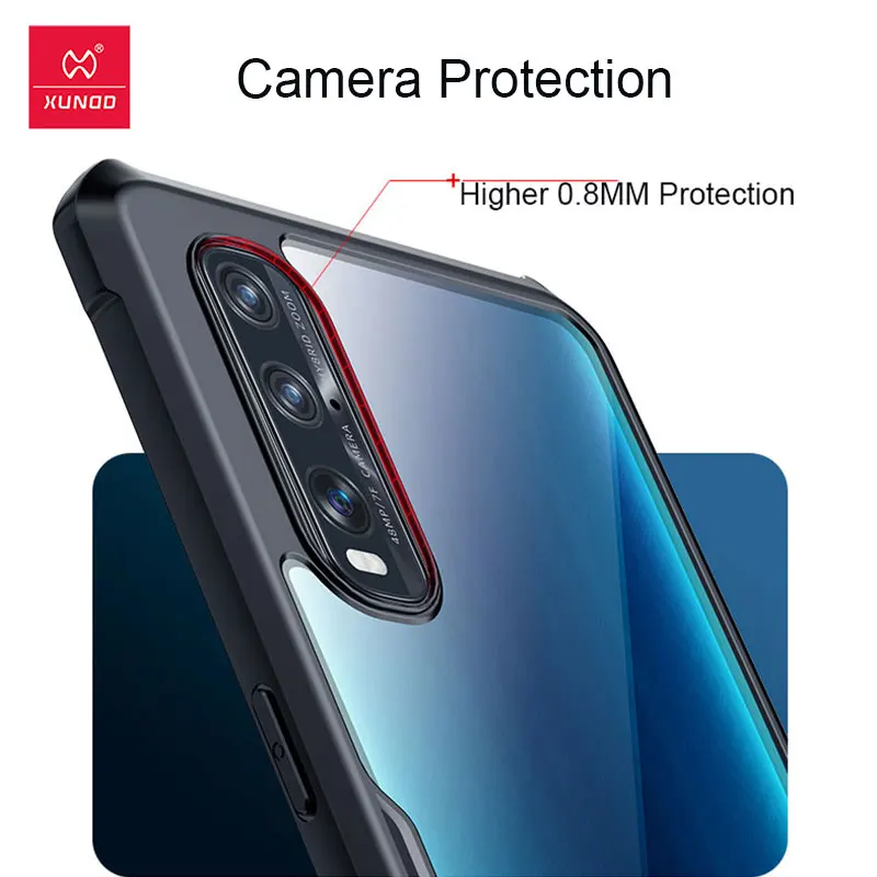 xundd shockproof case for oppo find x2 pro case transparent cover protective airbag bumper soft shell for oppo findx2 back cover free global shipping