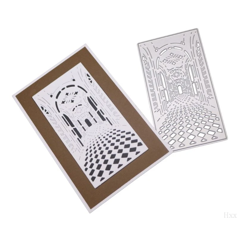 Новая Дверь ворота металлические режущие штампы трафарет для скрапбукинга