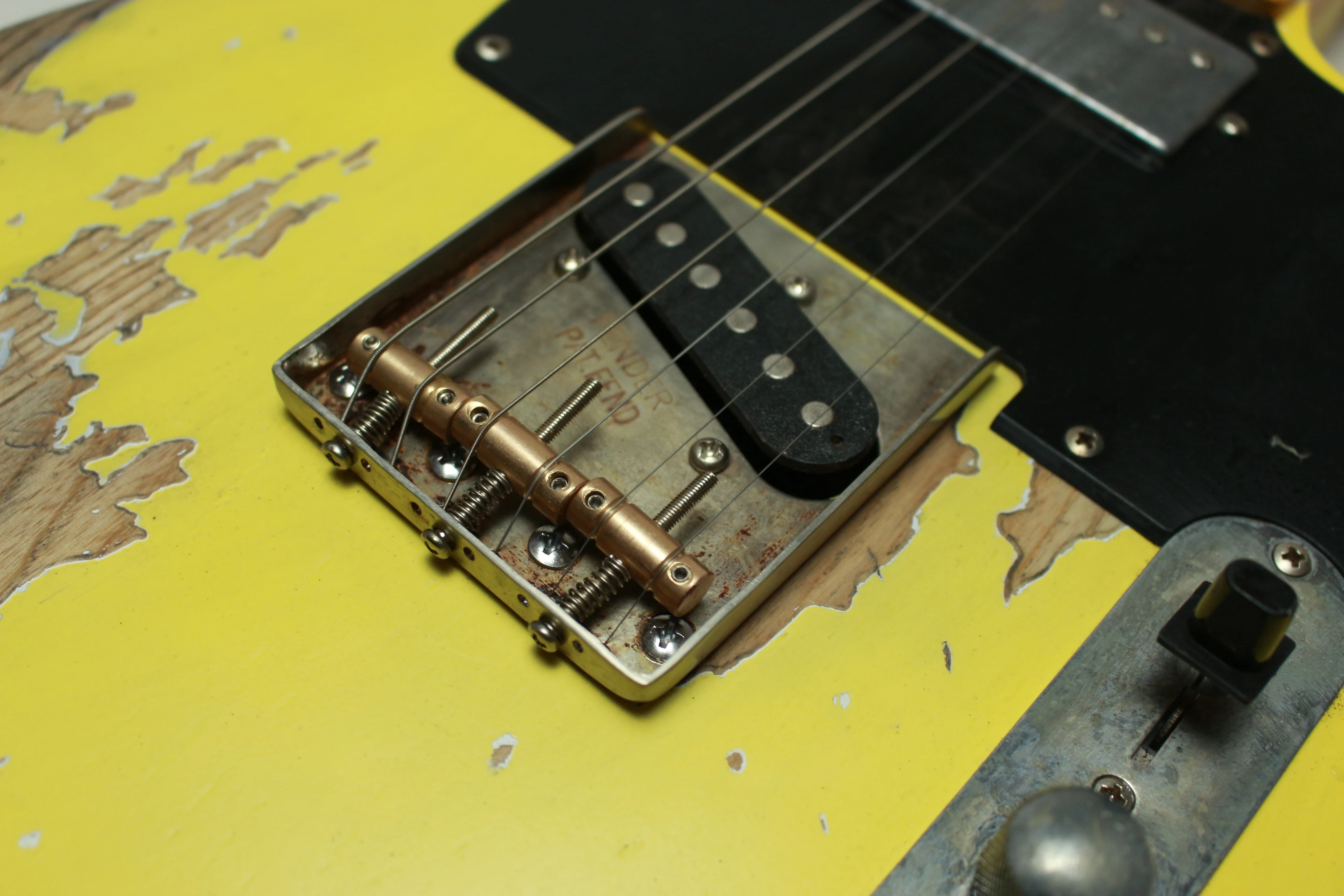 Высшее качество 100% ручная работа реликс TL электрическая гитара R-TY33 латунные