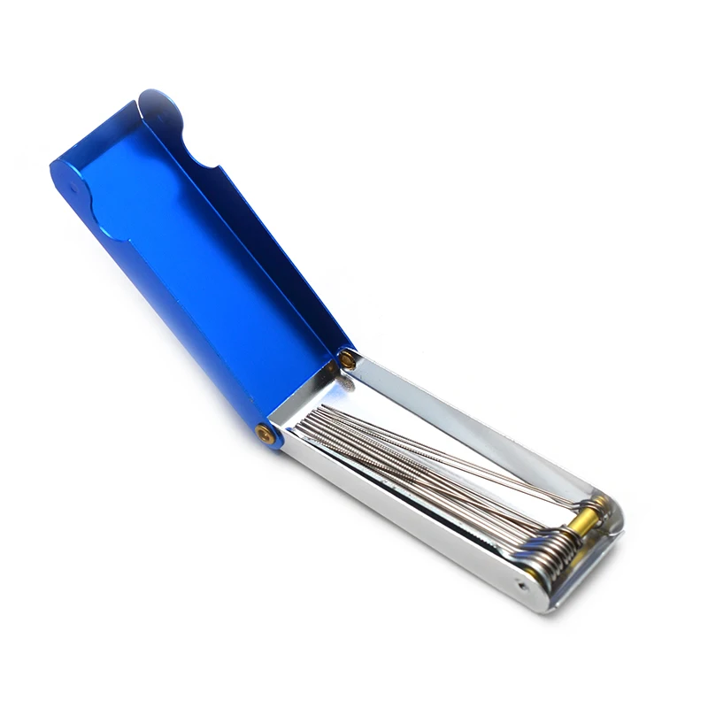 gitarre reparatur werkzeuge box metall lange welle dateien elektrische gitarre bass sattel mit mutter polnischen werkzeuge datei sahstangenslot einr