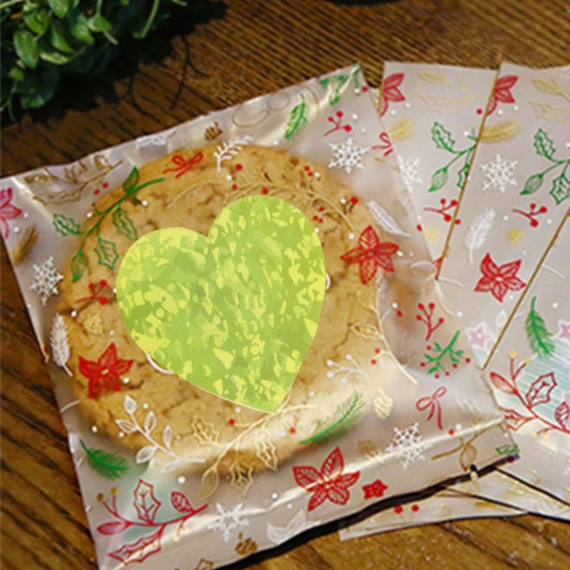 

500pcs Heart Shaped Stickers Seal Label for Valentine's Day Gift Package Sticker 23GB