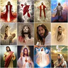 AZQSD краска по номерам рамка Иисус ручная краска ed современное настенное искусство подарок живопись маслом по номерам краска по номерам холст наборы с религиозной тематикой ручной работы Декор