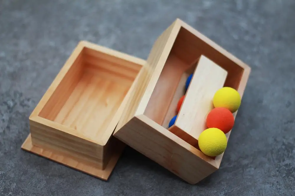 Шары в коробке (Делюкс) магические трюки 3 мяча исчезают появляются пустой