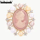 Baiduqiandu, высокое качество, имитация жемчуга, охватывающие Броши с каей, булавки для женщин и мужчин