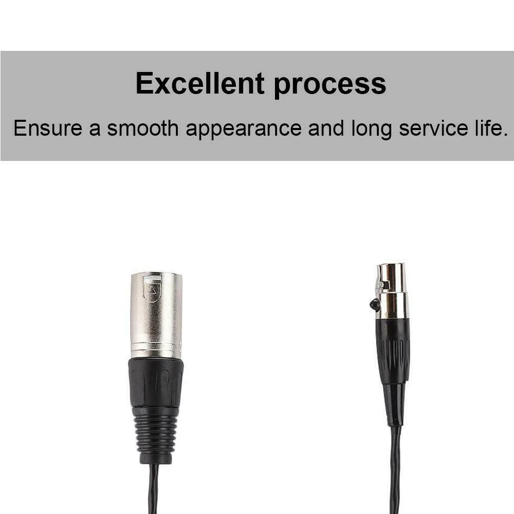 Аудиокабель 30 см Mini XLR 3-контактный штекер-гнездо для микрофона SLR камеры |