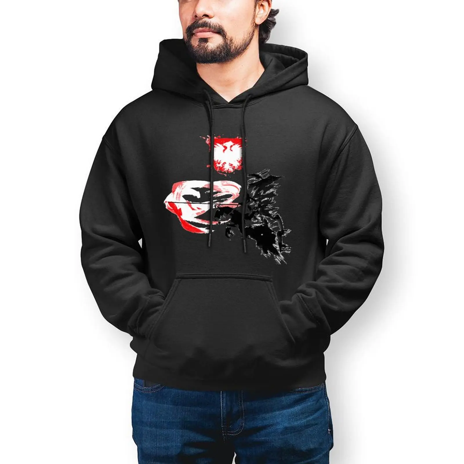 

Polish Hussar Poland Husaria Hoodies Warszawa Autumn Cotton Hoodie Stylish Streetwear Long Pullover Hoodie Mens