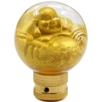 laughing buddha resin car gear shift knob shifter lever universal fit for automatic manual transmission gear shift knob