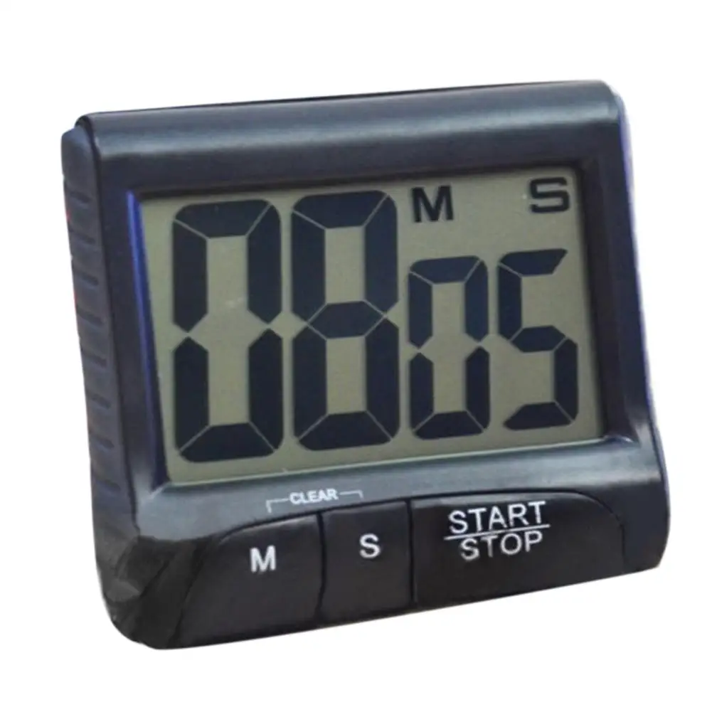 

Large LCD Digital Screen Kitchen Timer Count-Down Back Stand Clock Loud Alarm