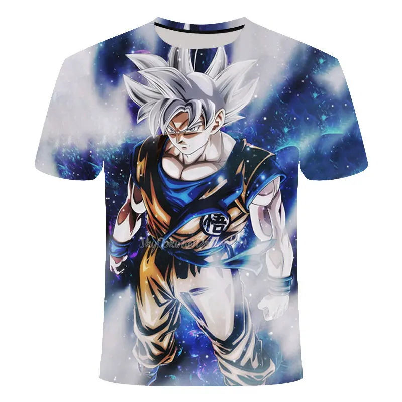 

Japanese cartoon anime men's short T summer casual hip-hop street style top