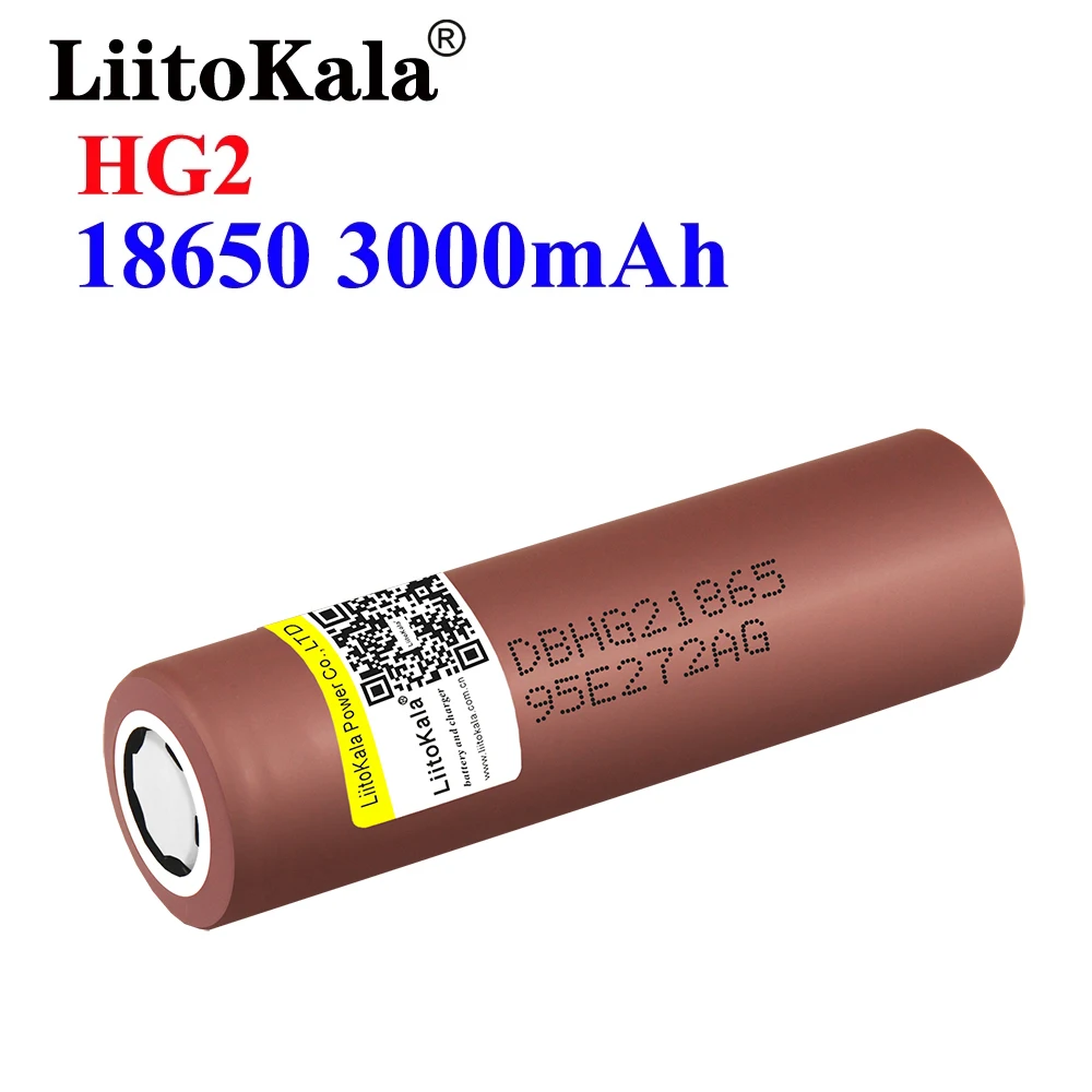 21 шт. LiitoKala100 % оригинальный HG2 18650 аккумулятор 3000 мАч батарея 3 6 в разряд 30 А