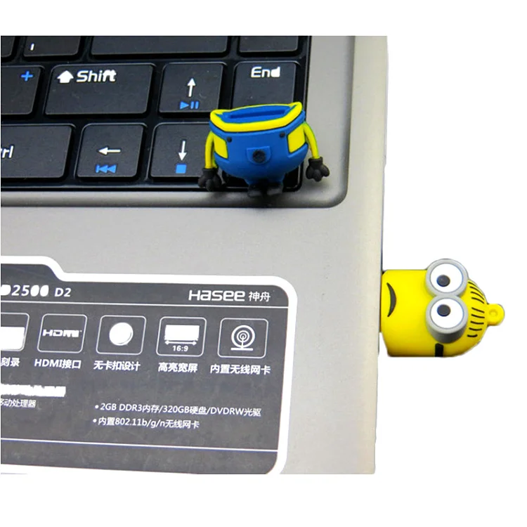 Classic Cartoon Minions Usb Flash Drive 4GB 16G Pen 32GB 64G 128GB 256GB Pendrive High Quality Memory Card Stick | Компьютеры и офис