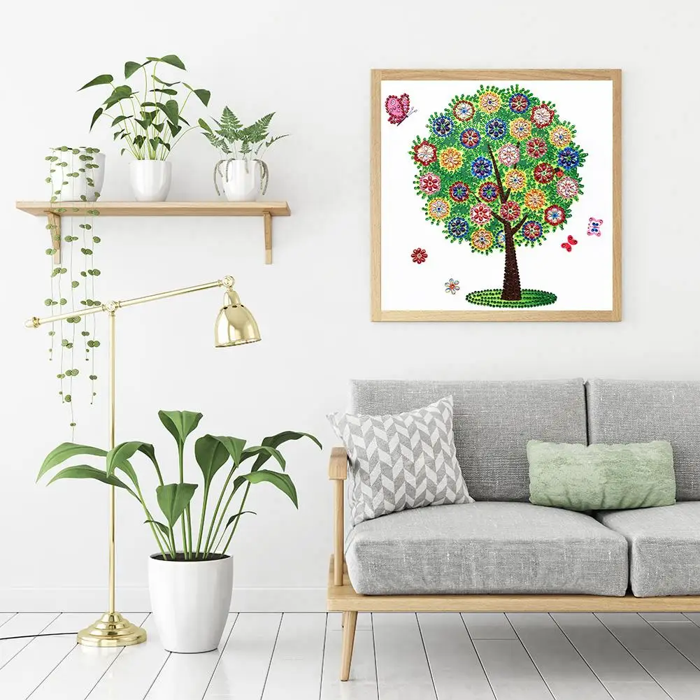 

5D DIY Tree Special Shaped Diamond Painting Cross Stitch Mosaic Kits Wall Art Home Decoration Diamond Painting