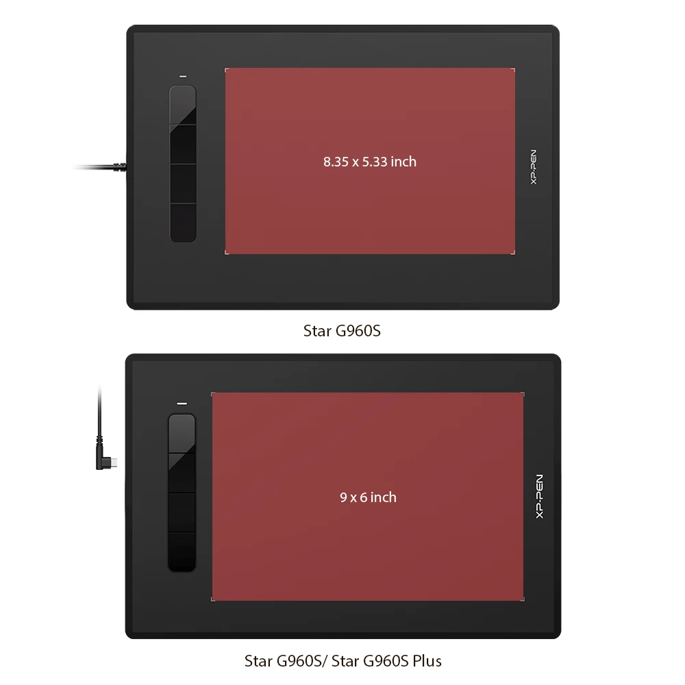 XPPen StarG960S/S Plus Графический планшет цифровой для рисования 8192 уровней Поддержка