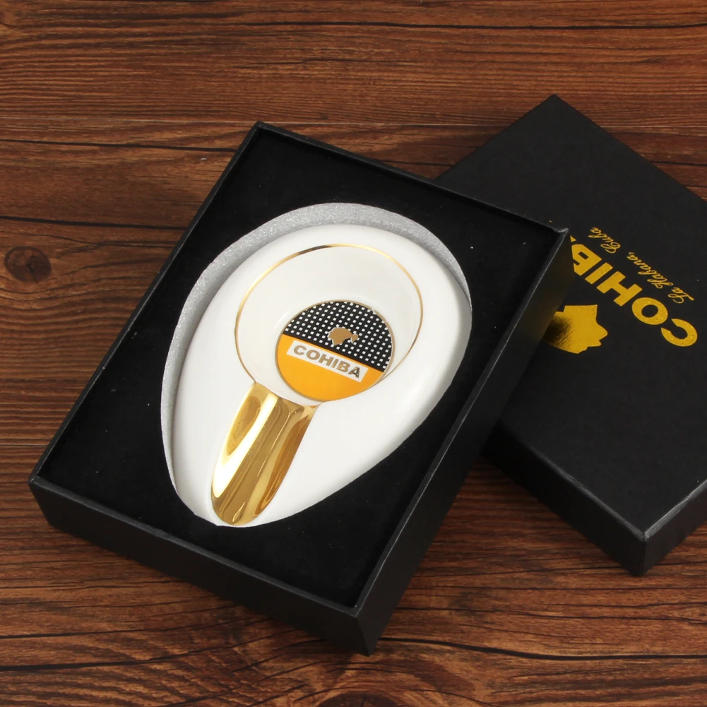 COHIBA портативная керамическая пепельница для сигар пепельницы дома автомобиля