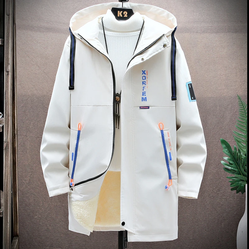 

2021 Winter Coat Men Stand Collar Bread Coats Men's Warm Parkas Streetwear Cotton Coats Slim Male Jackets Windproof Padded Coat