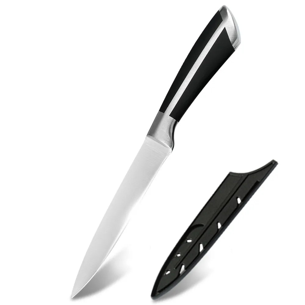 5 inch Utility Knife ZEMEN нож для нарезки нож шеф-повара кухонный нож инструмент лезвие из нержавеющей стали кулинарные инструменты сашими филе слайсер кухонный Gyuto - Цвет: 5 inch Utility Knife