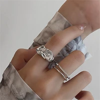 trendy irregular rings for women men lover couple rings set friendship engagement wedding open rings 2021 jewelry