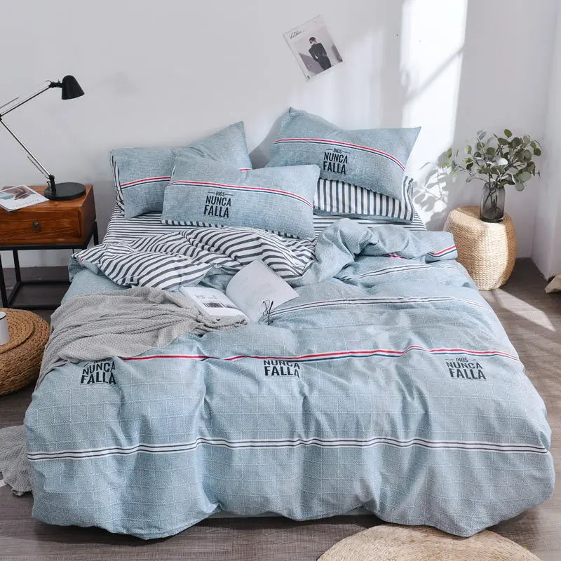 Denisroom мультяшное постельное белье с облаками синие постельные принадлежности