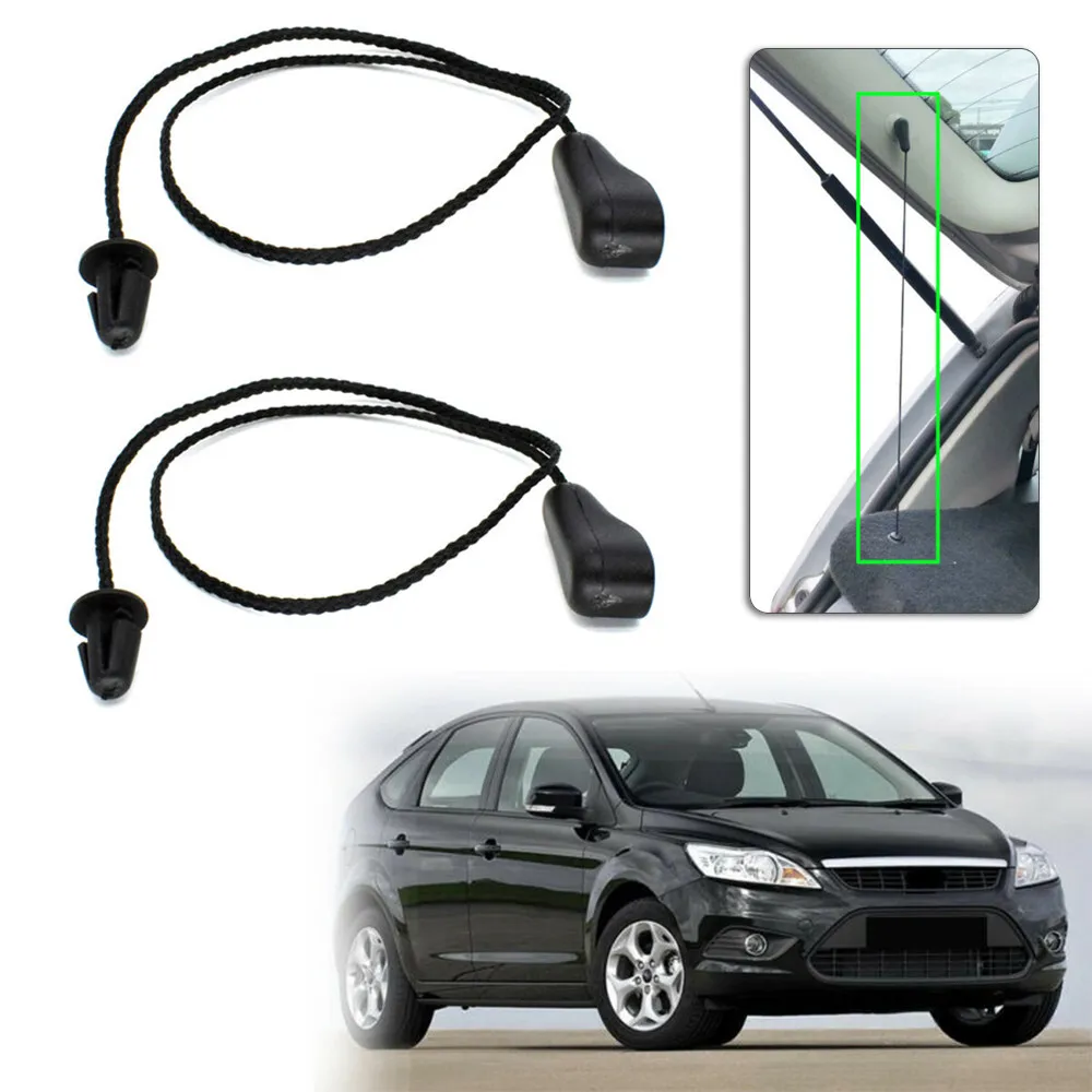 

2pcs Auto Strap String Clips For Focus MK2 MK2.5 Hatch Tonneau Parcel Shelf Lift Cover Strap String Clip