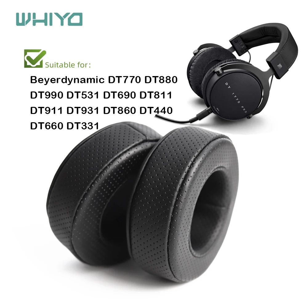 Almofadas de Substituição de Ouvido para Beyerdynamic Fones de Ouvido Whiyo Dt531 Dt690 Dt811 Dt911 Dt931 Dt860 Dt440 Dt660 Dt770 Dt880 Dt990 Pro
