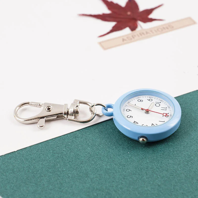 Fob Pocket Watch Hospital Gift Doctor Clock Keychain with Lobster Clip Glow in Dark Nurse Watches Dropshipping Unisex 10pcs