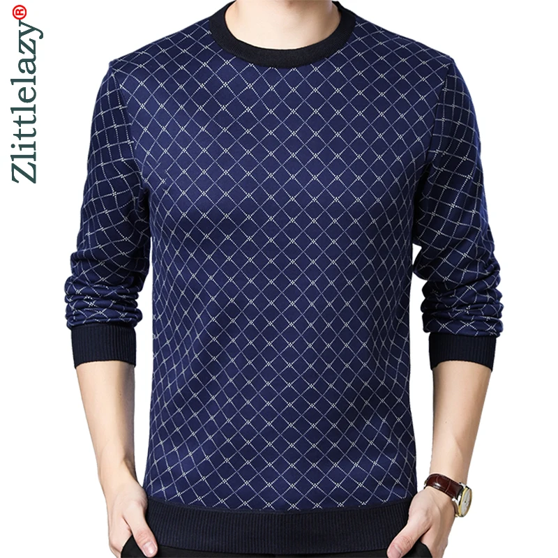 2021 Повседневный толстый теплый зимний трикотажный свитер с рисунком Аргайл