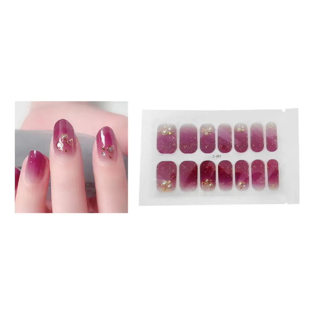 1 упаковка 3D Алмазные Наклейки для ногтей накладные ногти художественные