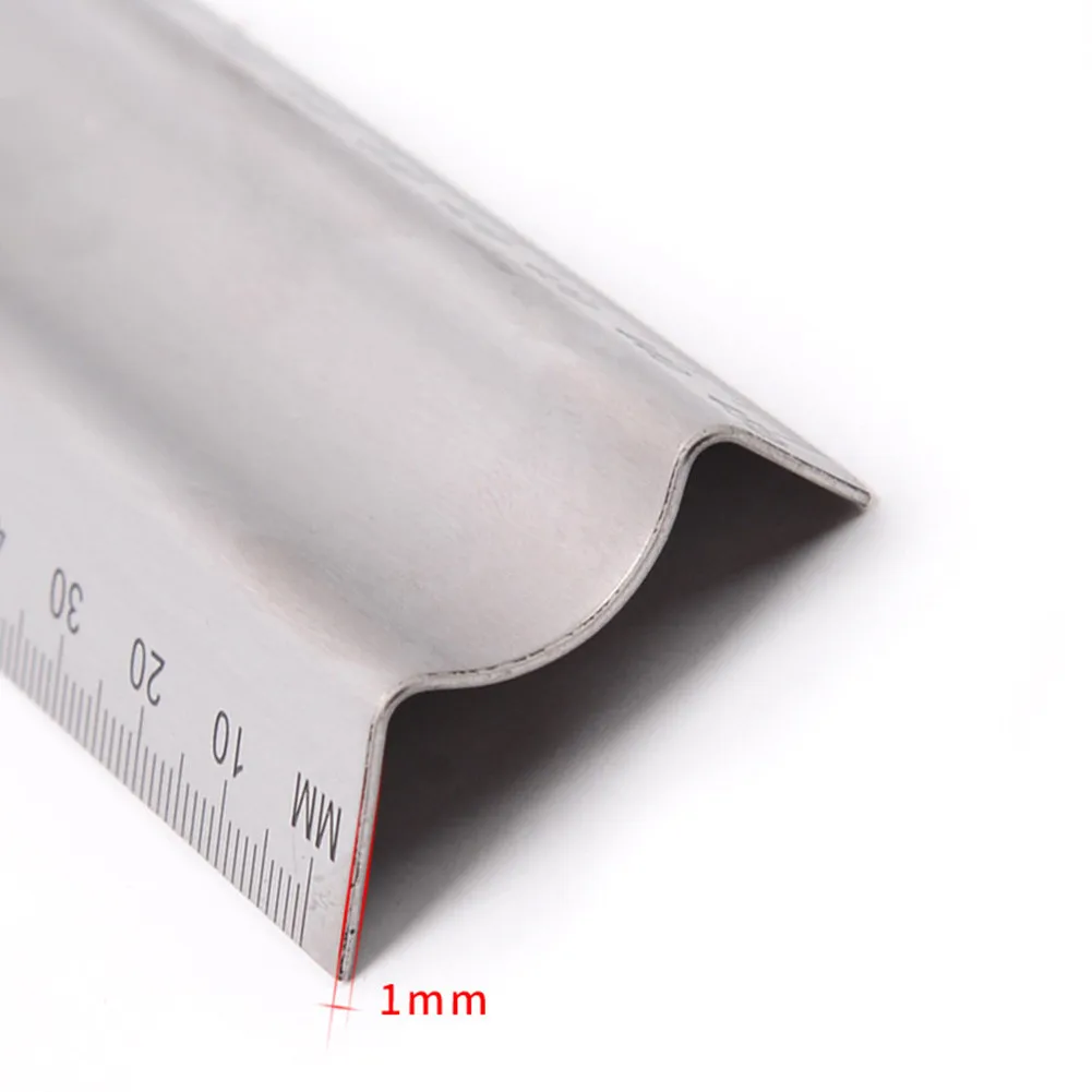 

30/45cm Stainless Steel Ruler Marking Metal Safety Cutting School Art Craft Ruler Measuring Tapes Tools