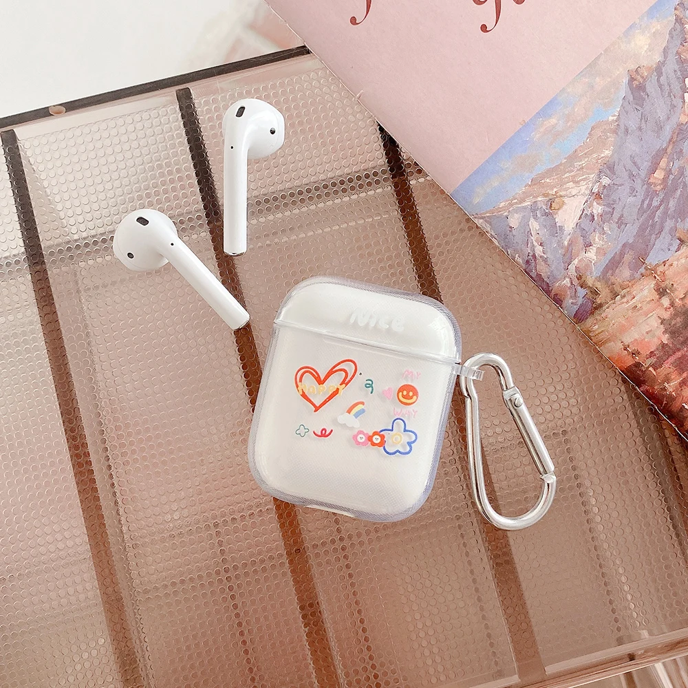 Прозрачный чехол для AirPods Pro 1 2 мягкий прозрачный из ТПУ airpod pro airpods2 защитный Air Pods |