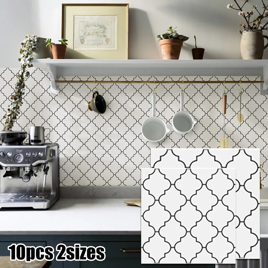 

10Pcs/Set Wall Stickers 20*20cm 3D Tile Brick Wall Sticker Waterproof Home Decoration In Stock Drop Shipping