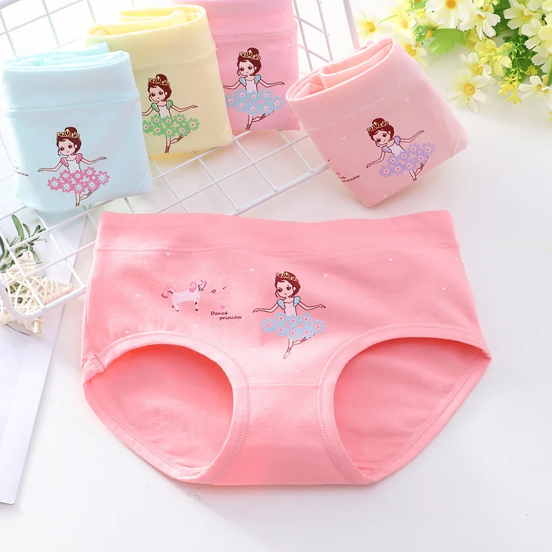 

5Pcs Lot 2 To 12 Years Kids Underwear Cartoon Rabbite Designs Girls Panties Children's Cotton Briefs 01024