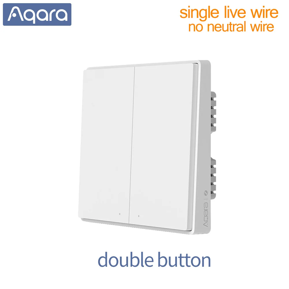 Умный настенный выключатель Aqara ZigBee Беспроводной Выключатель с проводным