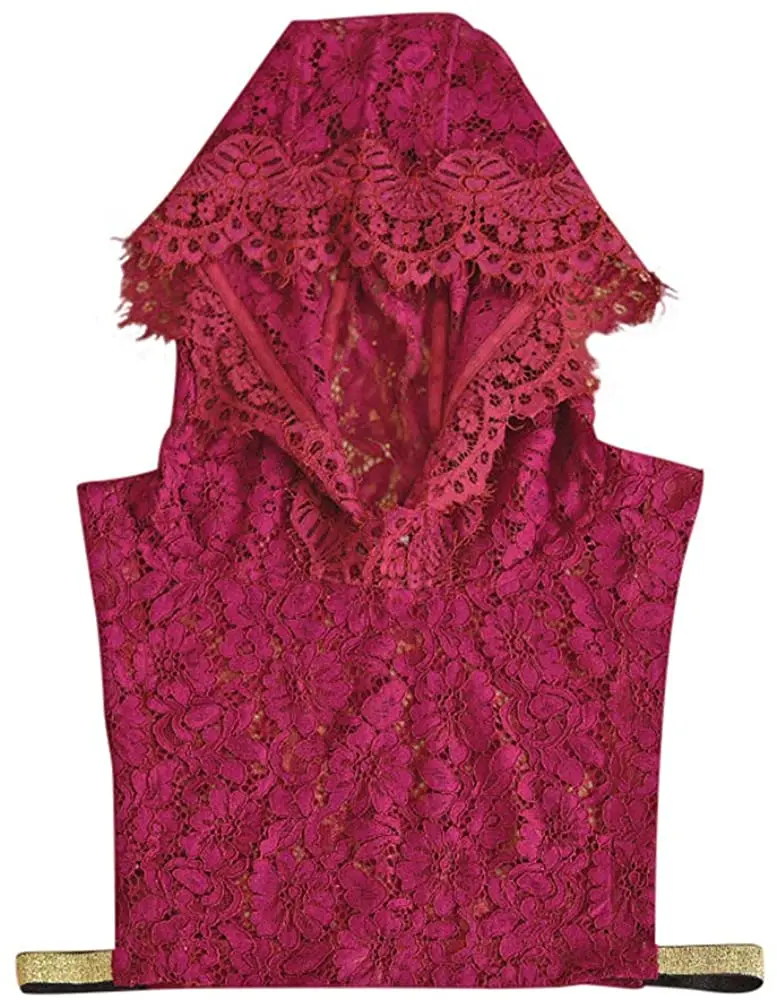 

Lace Collar 2021 New Hooded Collar Sunscreen Lace Hat Fashion Party Sexy Lace Hat Detachable