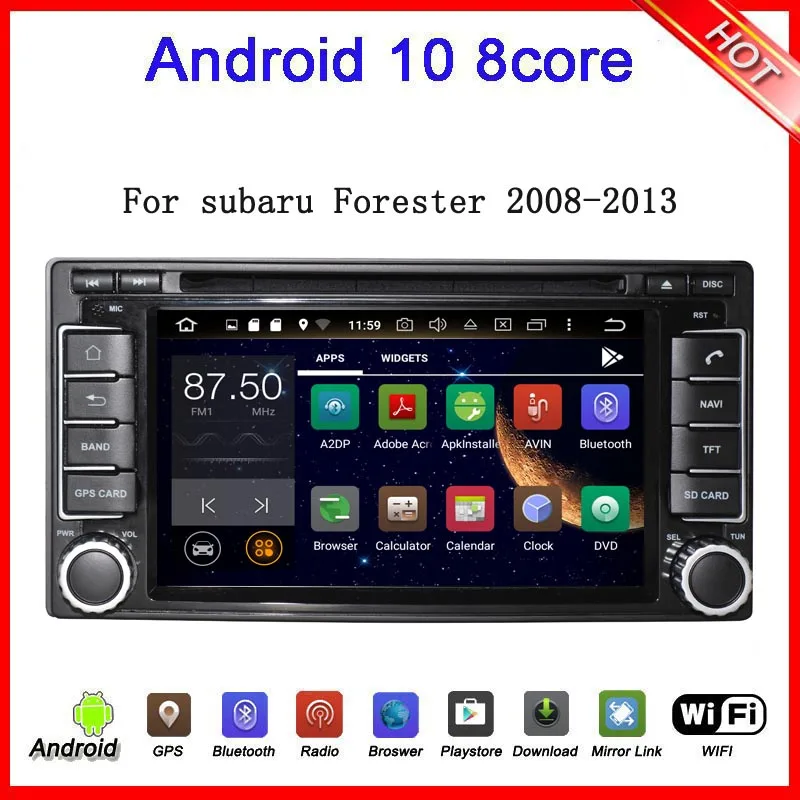 

7inch 8core Android10 Car Radio for subaru Forester 2008-2013 car multimedia player GPS Navigation headunit audio carplay auto