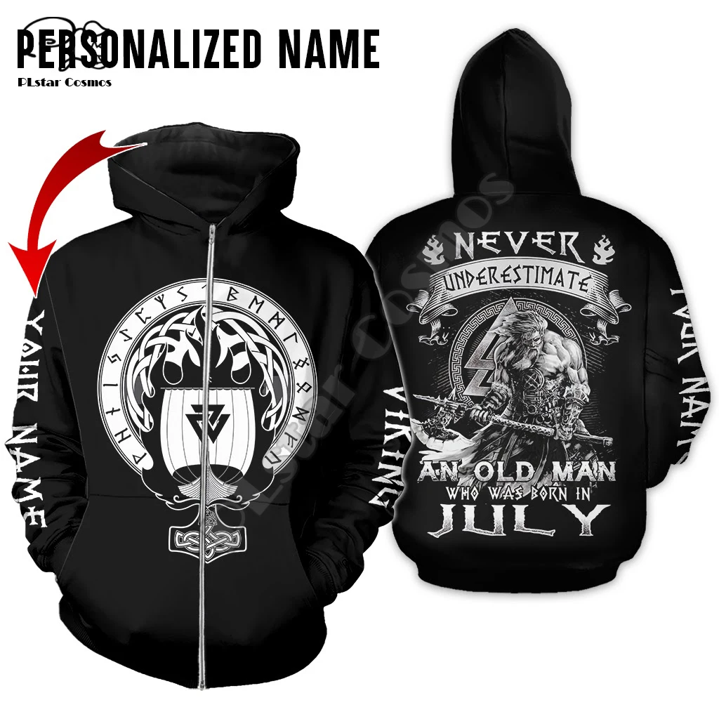 

PLstar Cosmos Vikings Tattoo Warrior Viking God Odin Symbol NewFashion Tracksuit Harajuku 3DPrint Men/Women Pullover Hoodies V14