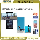 Оригинальный дисплей 6,8 дюйма AMOLED для LG Wing 5G LMF100N, ЖК-дисплей + цифровой преобразователь экрана в сборе, Сменное стекло