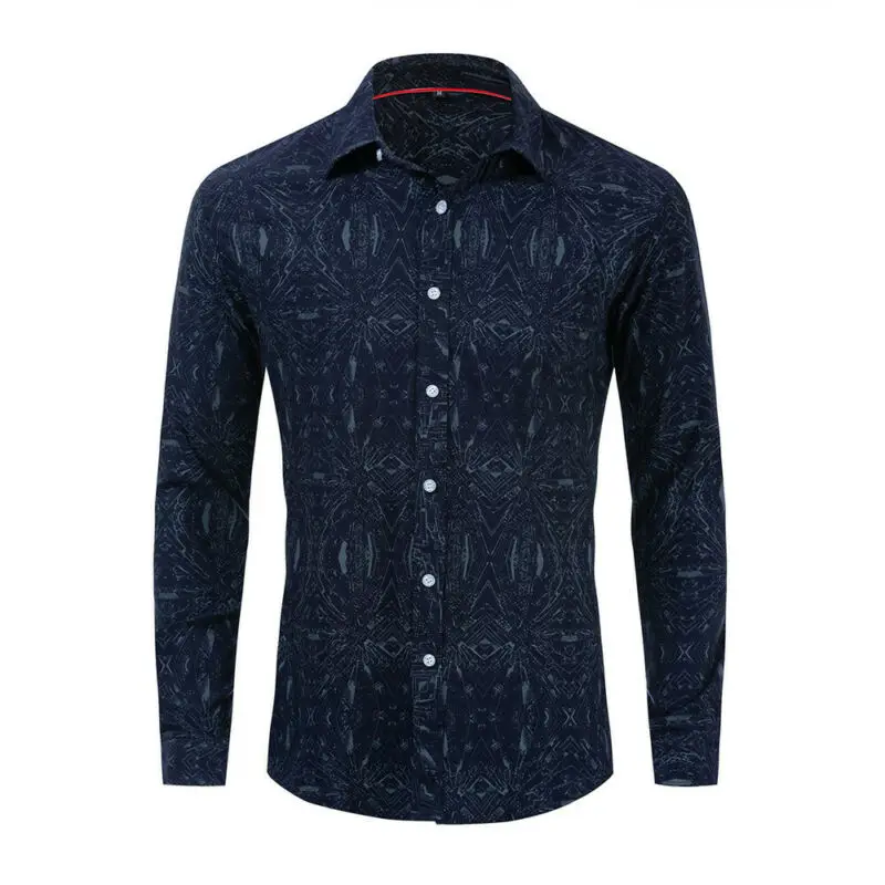 

Men Shirts Dark Color Long Sleeve Shirts Men Clothing Button Up Fashion Design For Men