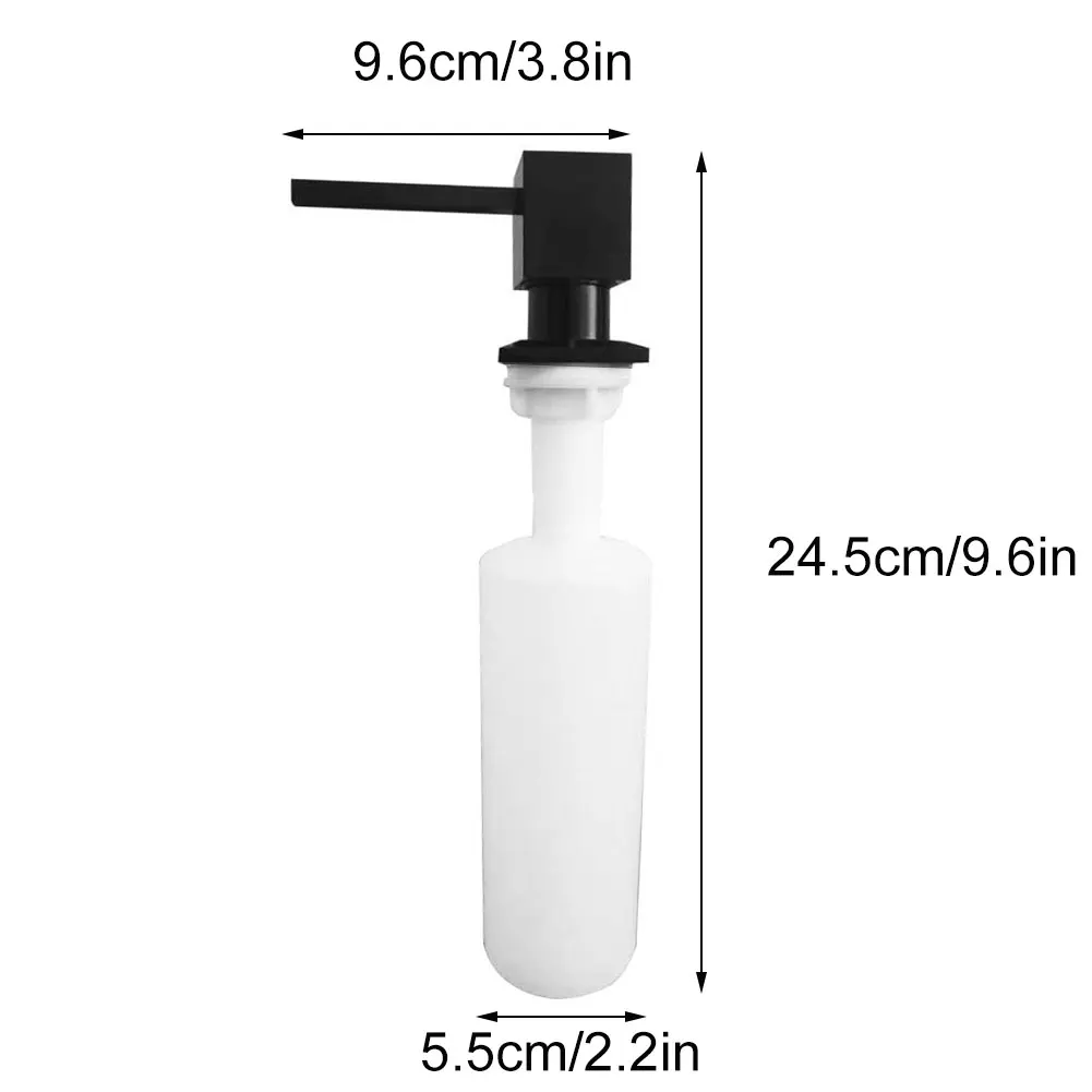 

Kitchen Soap Dispenser Sink Countertop Liquid Detergent Pump Bathroom Detergent Liquid Sink Soap Bottle With Built-In Bottle