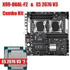 Десктопная плата X99 Dual F2 LGA 2011V3 V4 и e5 2676 V3, комбинированный слот M.2 Nvme, поддерживает DDR4, восемь каналов, 256 ГБ, Sata3.0, USB3.0