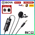 BOYA BY-M1 3,5 мм аудио-видео запись петличный микрофон Микрофон для записи клип на микрофон для iPhone смартфона android-пк