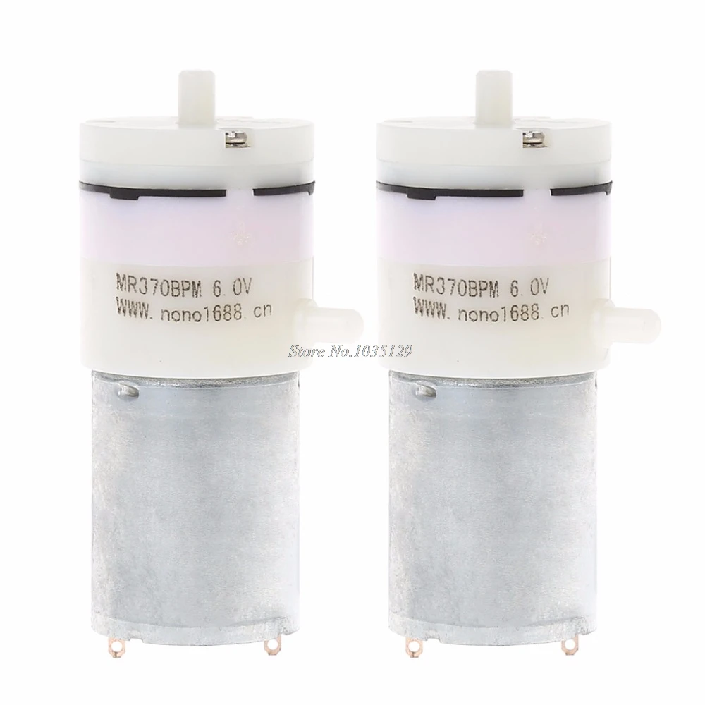 2 шт. миниатюрный воздушный микро насос для аквариума DC 3 6 в 5 В 370 кислородные