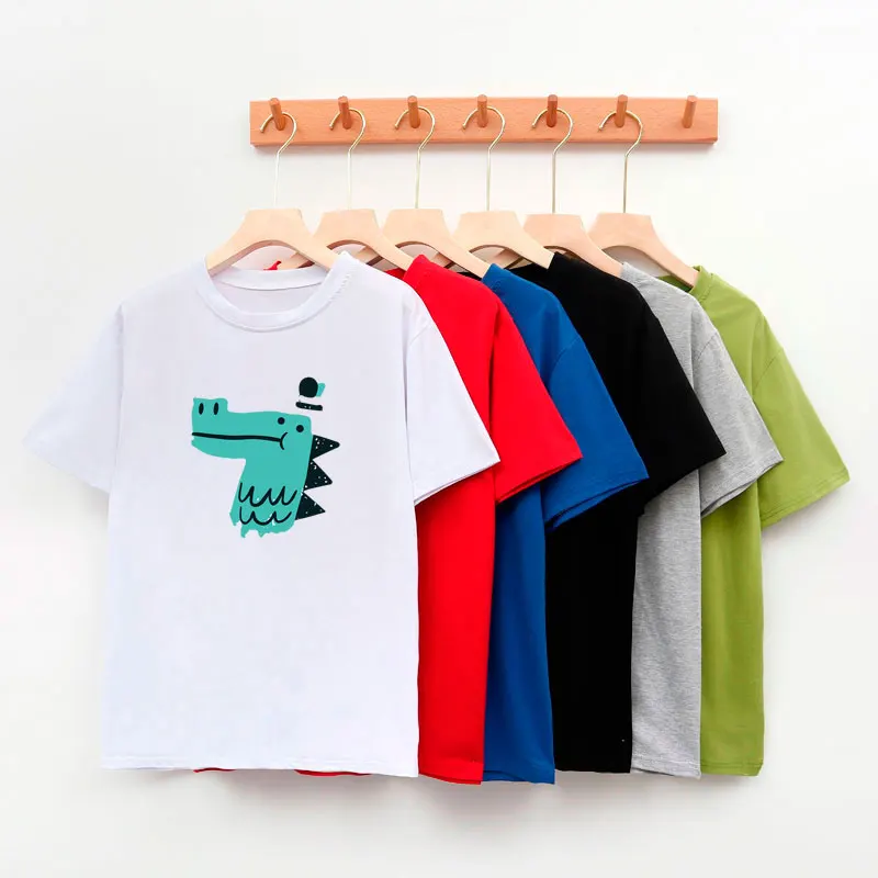 2020 модная футболка женская забавная с динозавром женские топы Футбол harajuku готика