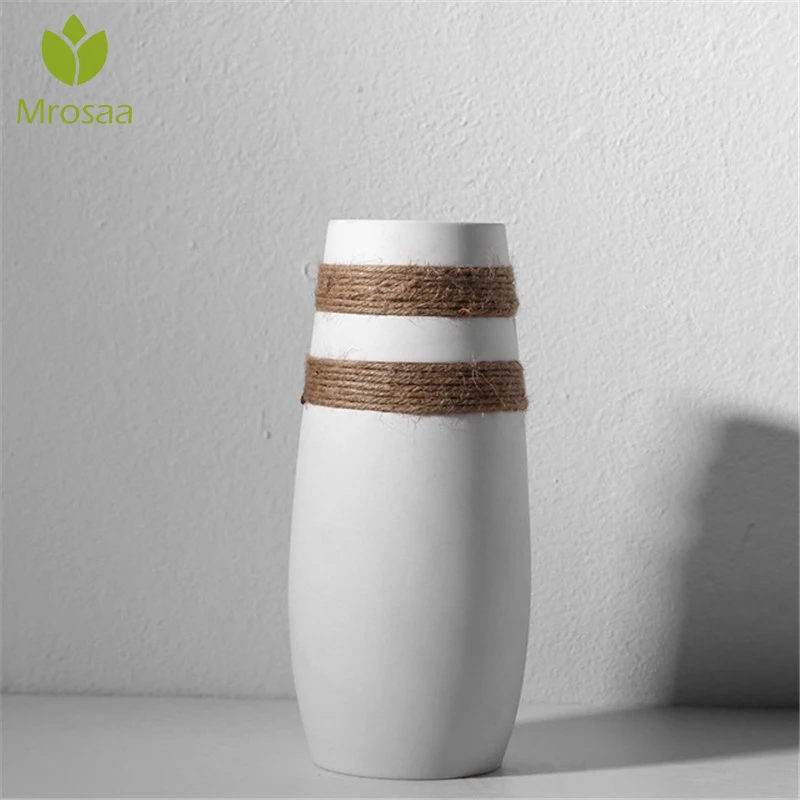 Белая пеньковая веревка керамическая художественная водная культура