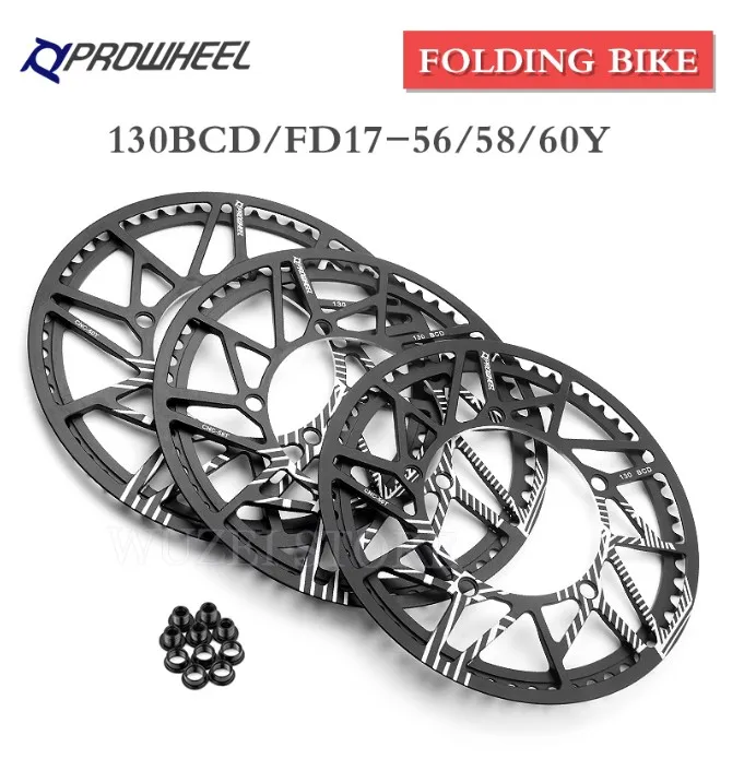 PROWHEEL складной велосипед пластины FD17 56Y 58Y 60Y звездочки FD19 56T 58T 60T зубчатая пластина