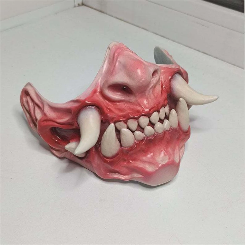 Японская Prajna Hannya Noh Кабуки демон Самурай Косплей латексная ужасная маска шлем