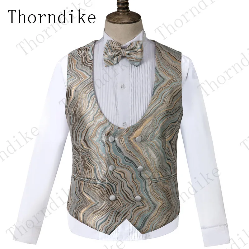 Шикарные Свадебные смокинги Thorndike мужские костюмы облегающие для мужчин мужской