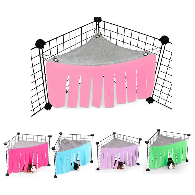 

Soft Guinea Pig House Bed Cage for Hamster Hideout Guinea Pig Rabbit Small Pet Hideaway Hammock Small Animals Cages Accessories