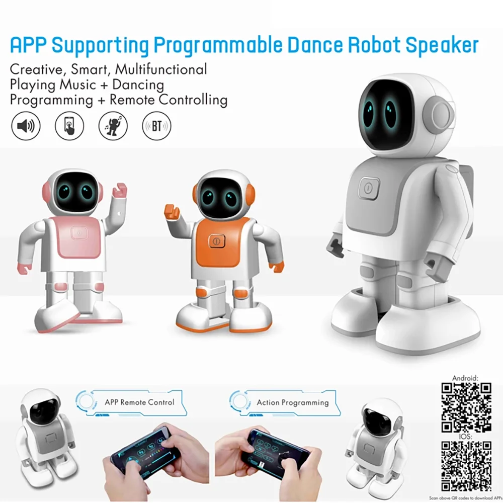 Танцующий Робот-динамик Беспроводная музыкальная колонка с дистанционным