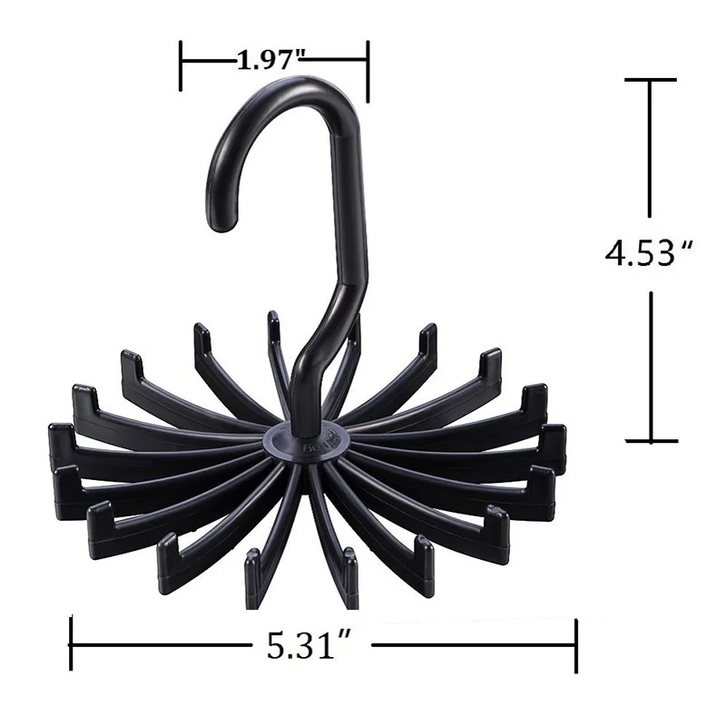 

2021 New 20 Shawl Tie Rack Holds Adjustable Tie Belt Scarf Hanger Holder Hook Ties Scarf for Organizer